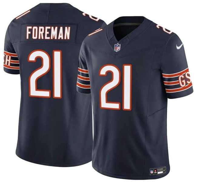 Men & Women & Youth Chicago Bears #21 DOnta Foreman Navy 2023 F.U.S.E. Vapor Limited Jersey